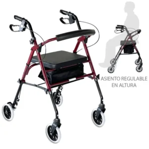 Rollator asiento regulable en altura HI-LOW - Ayudas Dinámicas